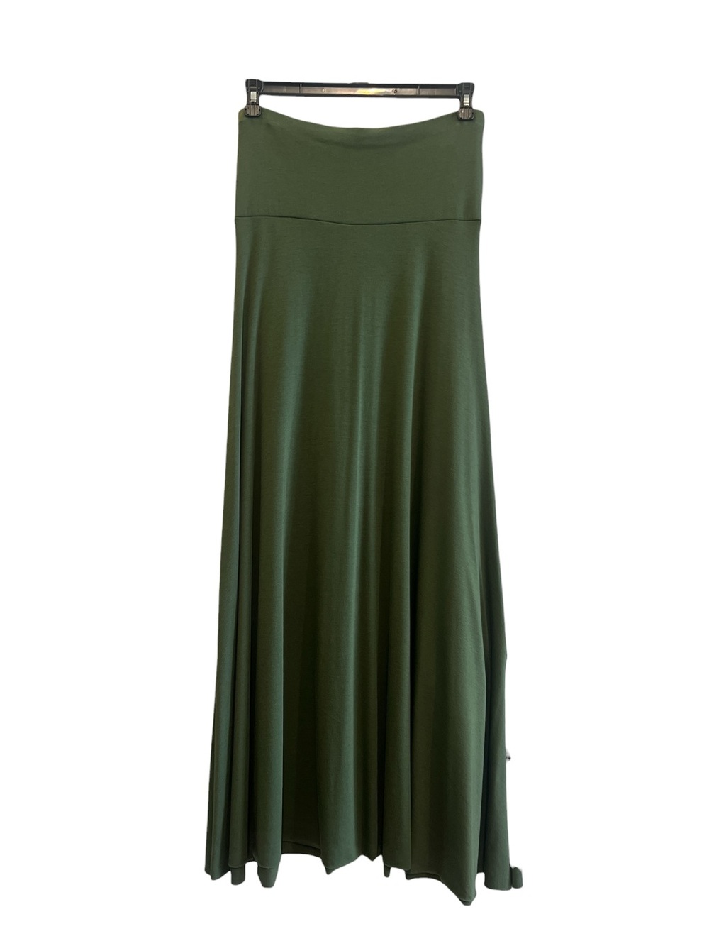Fire Los Angeles Olive Green A-Line Strapless Maxi Dress
